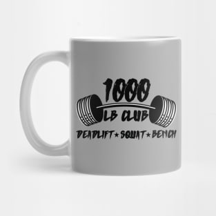 1000 LB Club Powerlifting Mug